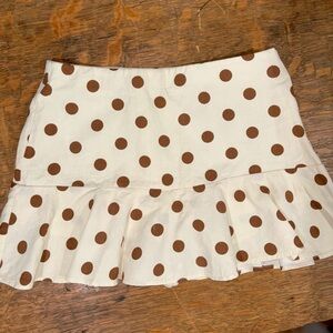 Zara Polka Dot Mini Skort